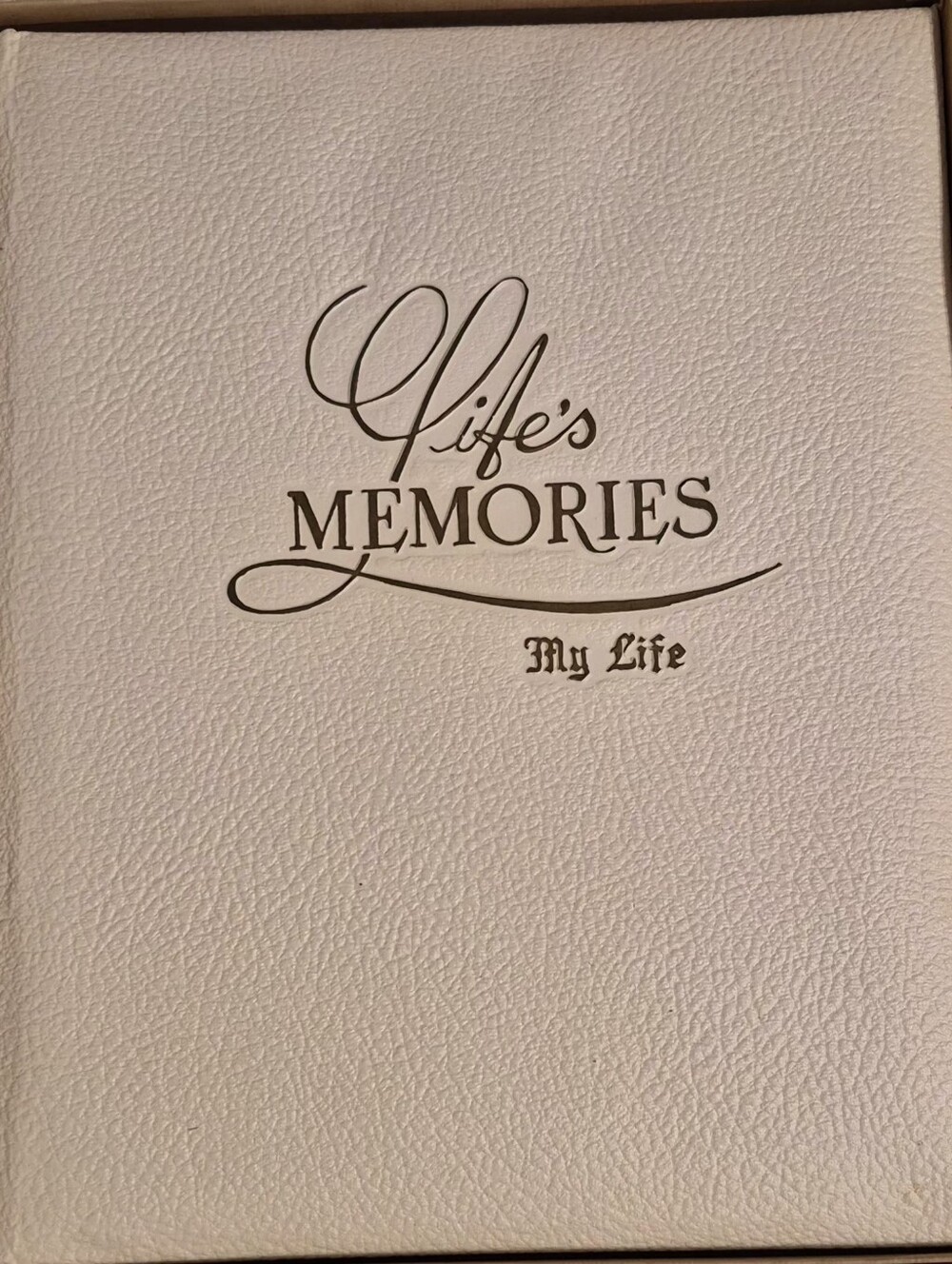 My Life White Memory Book